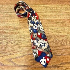 Disney | Atlas Design - Swedish Men’s 100% Silk Mickey Mouse Tie One Size